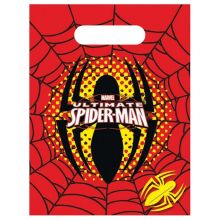 6 Sacchetti Cellofan Party Spiderman