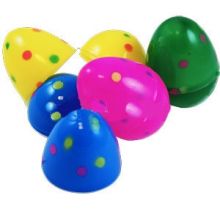 10 Uova di Pasqua  in Plastica Colorate