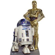 Star Wars Sagoma Droidi C3PO e R2D2