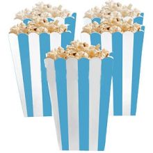 5 Porta popcorn strisce azzurre