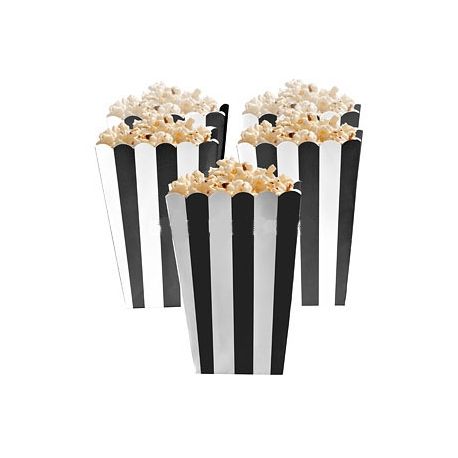 5 Porta popcorn strisce verdi