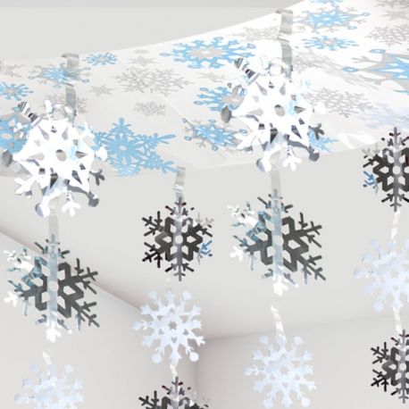 Ghirlanda di neve tridimensionale