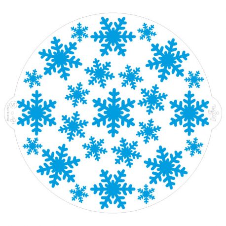 Set di 3 0.1 x 10 x 15.7 cm jem Stencil a Forma di Fiocco di Neve 