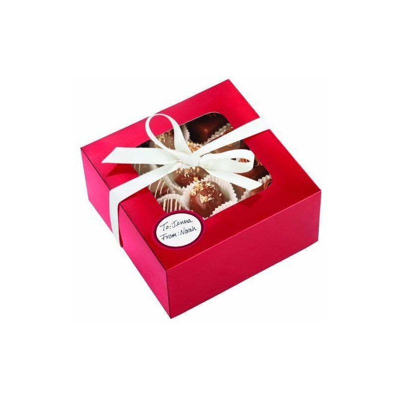 biscotti e pasticcini 25PCS Set di confezioni regalo in carta per pirottini imballaggi per dolcetti Xhuan lunghezza 20,3 cm