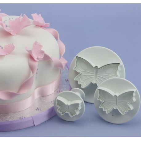 Stampini a espulsione farfalle taglia pasta per cake design 