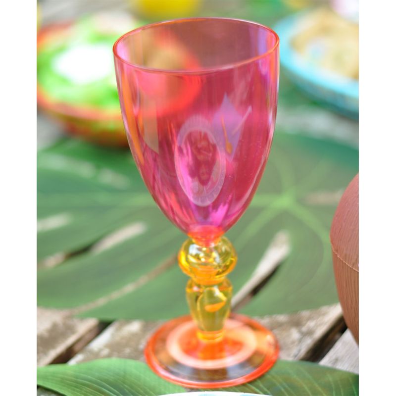 Bicchiere plastica Calice Rosa 312 ml